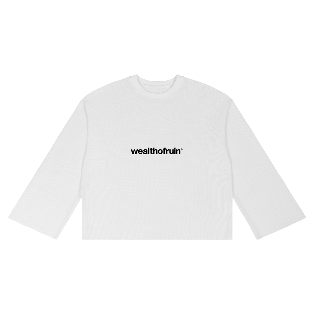 Unisex Waffle Raw Edge T-Shirt