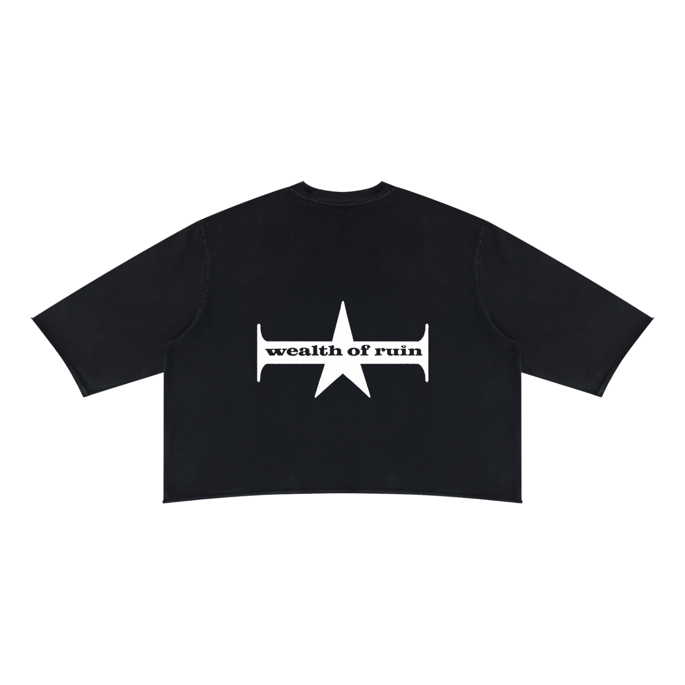 Unisex Mineral Wash Raw Hem Boxy T-Shirt