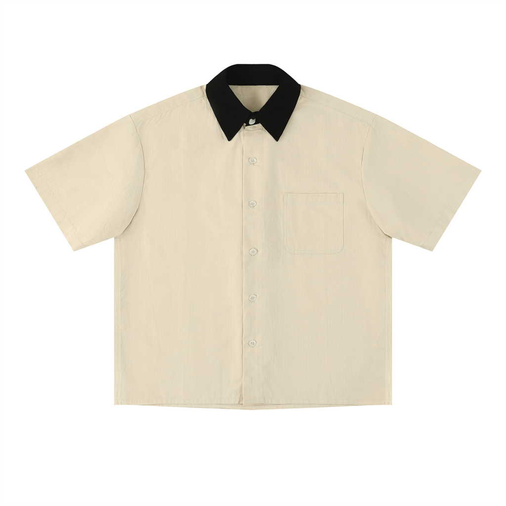 Unisex Color Block Short Sleeve Shirt