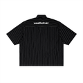 Unisex Striped Boxy Button-Up Shirt