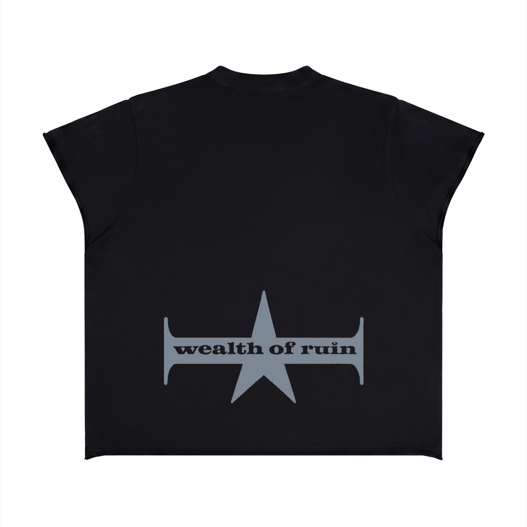 Unisex Boxy Raw Edge T-Shirt