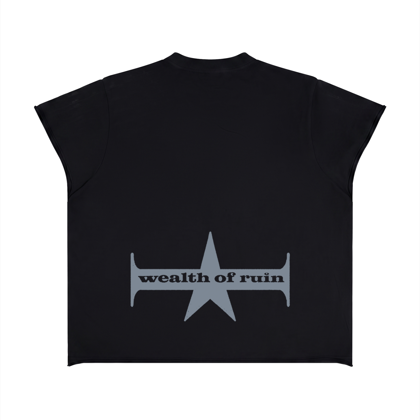 Unisex Boxy Raw Edge T-Shirt