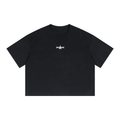 Unisex Boxy Drop Shoulder Crop T-Shirt