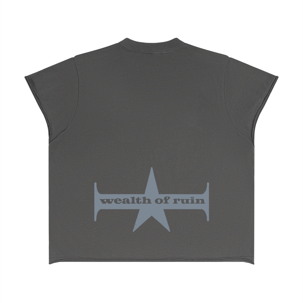 Unisex Boxy Raw Edge T-Shirt