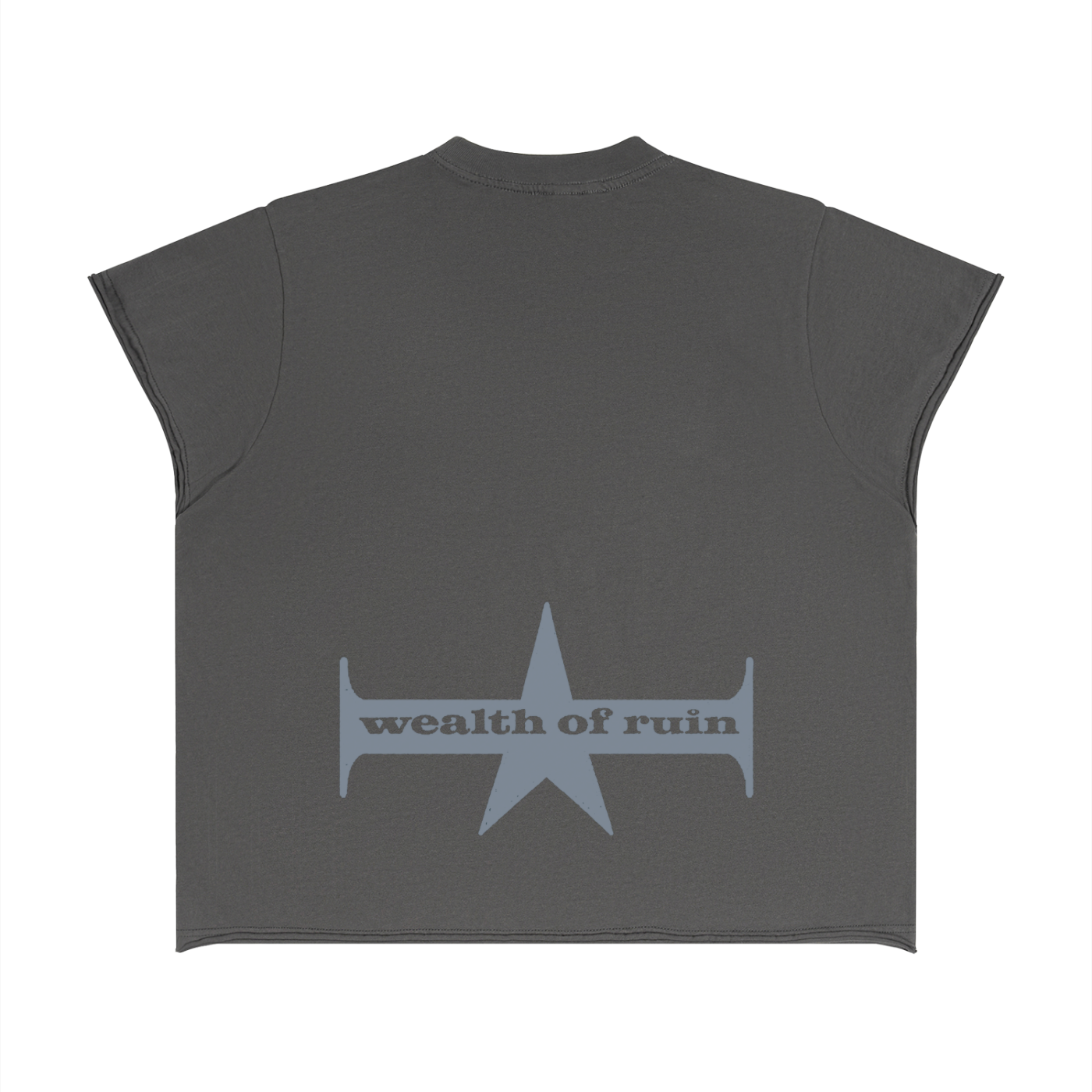 Unisex Boxy Raw Edge T-Shirt