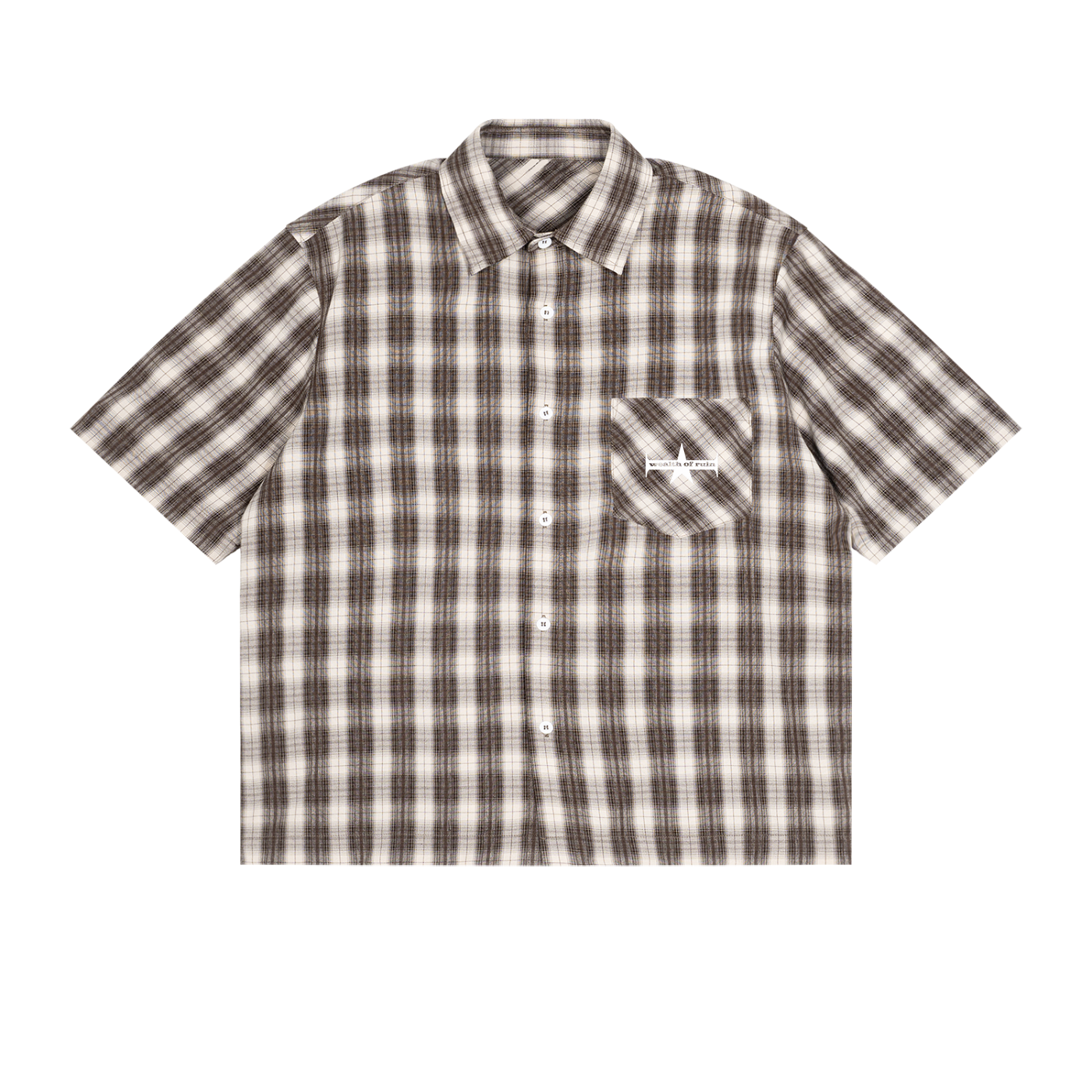 Unisex Boxy Plaid Short Sleeve Shirt