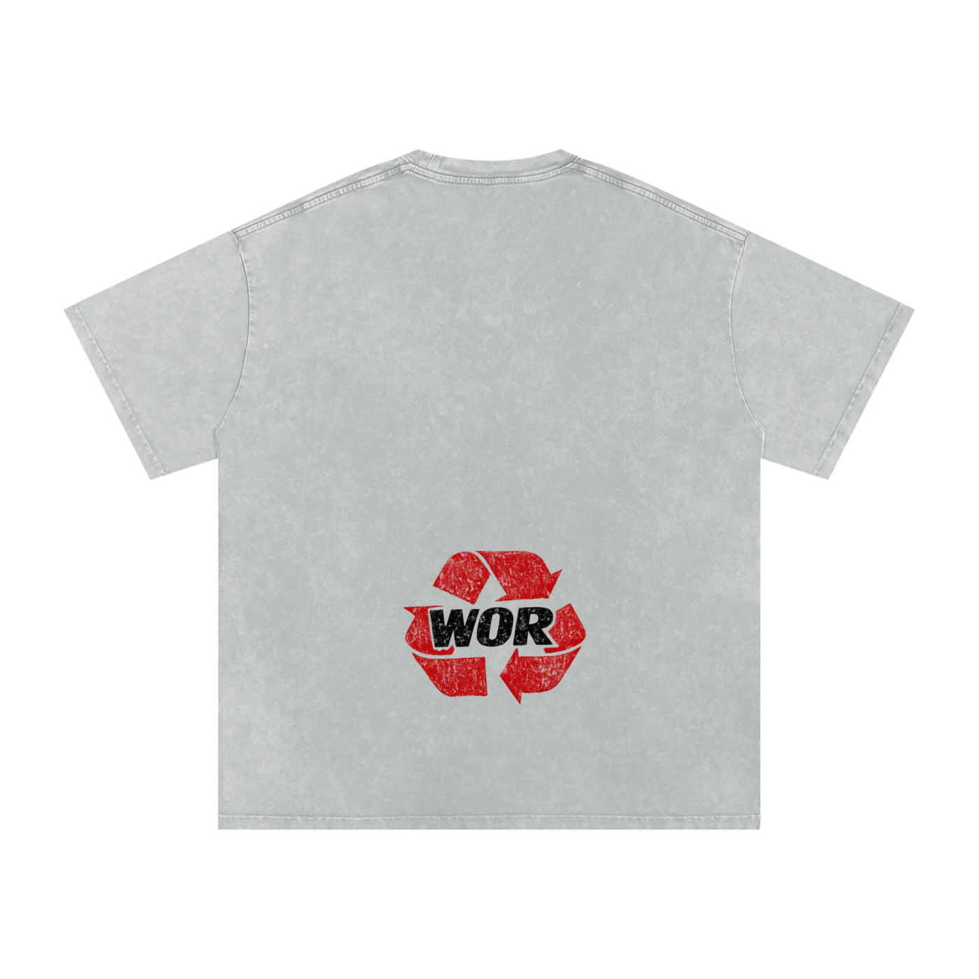 Snow Washed Oversized Cotton T-Shirt