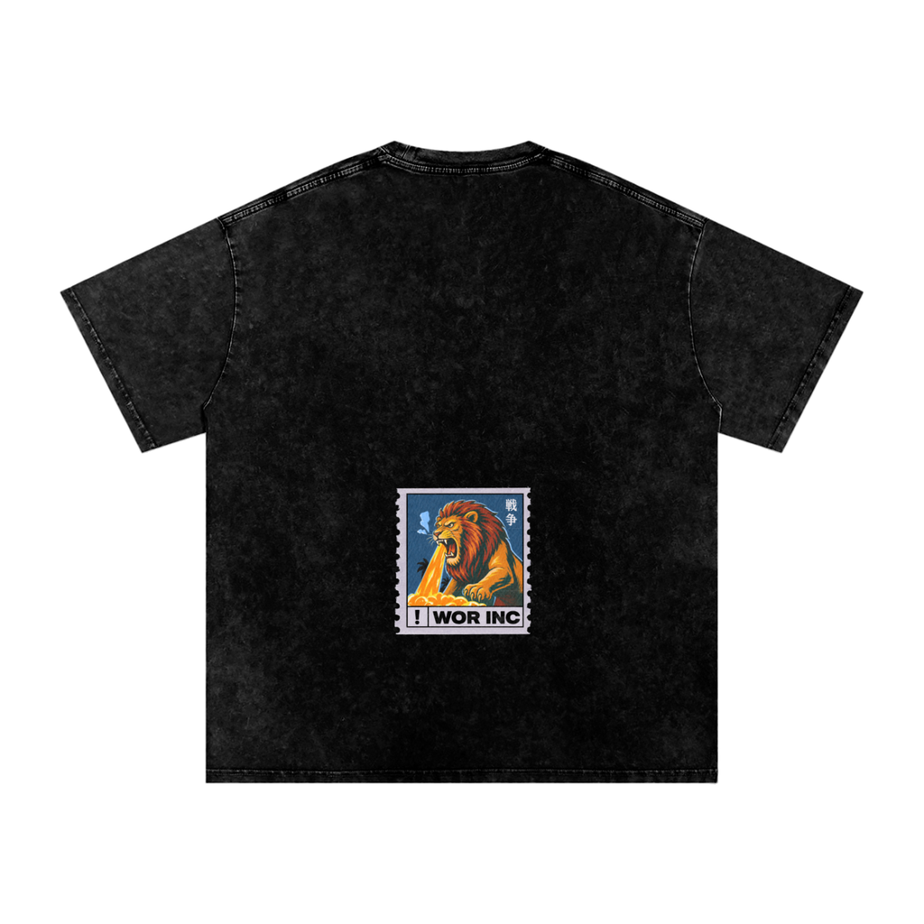 Snow Washed Oversized Cotton T-Shirt