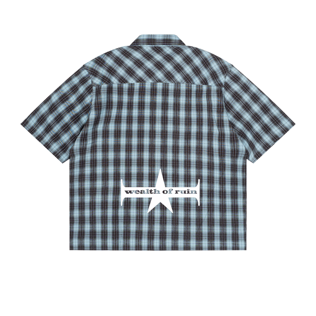 Unisex Boxy Plaid Short Sleeve Shirt