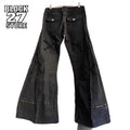 Mens Jeans Y2K Dark Plaid Patchwork Flared Denim Pants Harajuku Unisex Loose Fit Vintage Streetwear Casual Fashion Trend Arrival