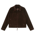 Harajuku Retro Suede Lapel Jacket Mens Spliced Solid Color Autumn Winter Casual Loose Fit Long Sleeve Streetwear Outerwear New