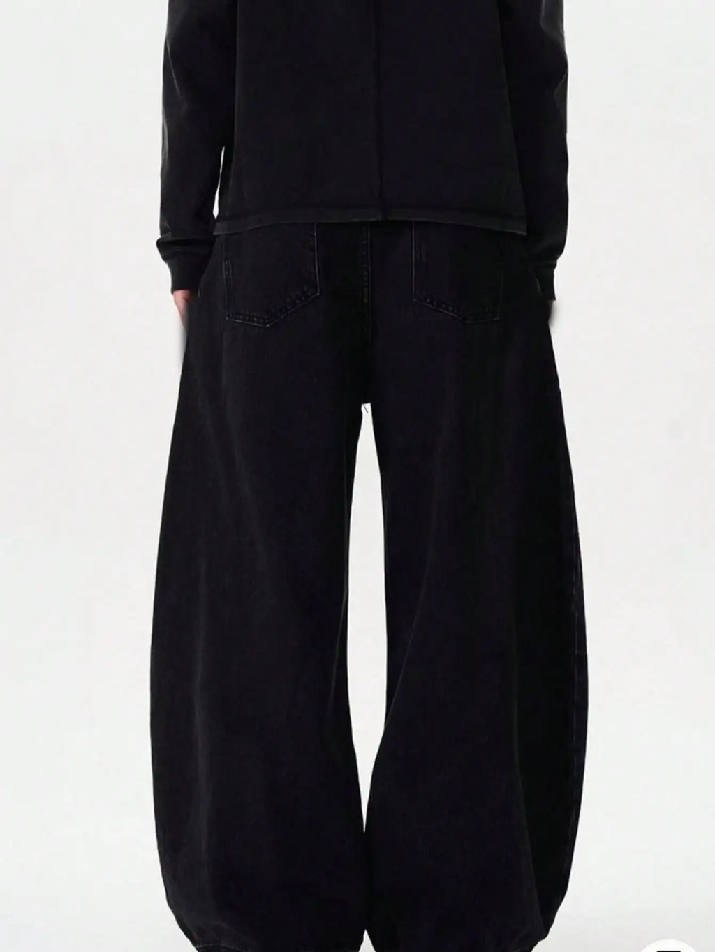 High Streets Spring Summer Men's Jeans American Baggy Wide Leg Curved Knife Denim Pants Loose Solid Color Male Trendy Trousers