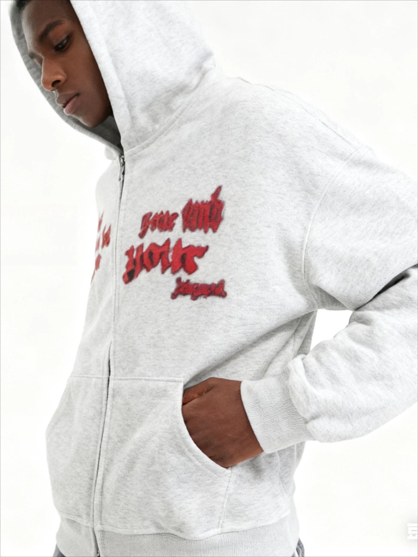 American Vintage Streetwear Hoodie Unisex Y2K Hip Hop Style Winter Fleece Lined Pullover Dark Graphic Print Loose Fit Casual Top