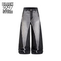 Y2K Streetwear High Street Trendy Men Women Colorblock Jeans Loose Casual Pants Retro Gothic Denim Jeans Harajuku Hip Hop Unisex