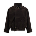 Jackets for Man Streetwear American Workwear Jacket Solid Color Stand Collar Asymmetrical Zipper Design Autumn Clean Fit Fashion