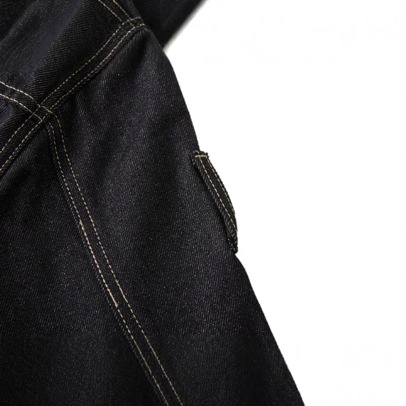 Mens Jacket Harajuku Vintage Washed Patchwork Sport Style Stand Collar Zip Up Outerwear Casual Streetwear Fashion Autumn Winter