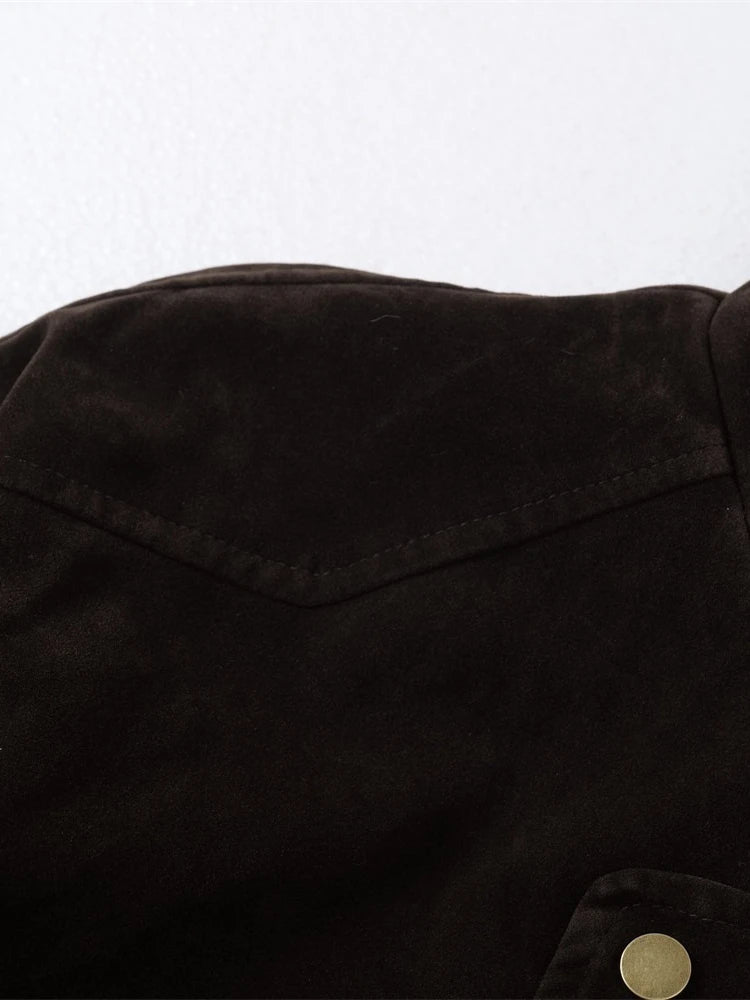 Jackets for Man Streetwear American Workwear Jacket Solid Color Stand Collar Asymmetrical Zipper Design Autumn Clean Fit Fashion