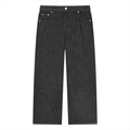Unisex Vintage Wash Straight Leg Jeans