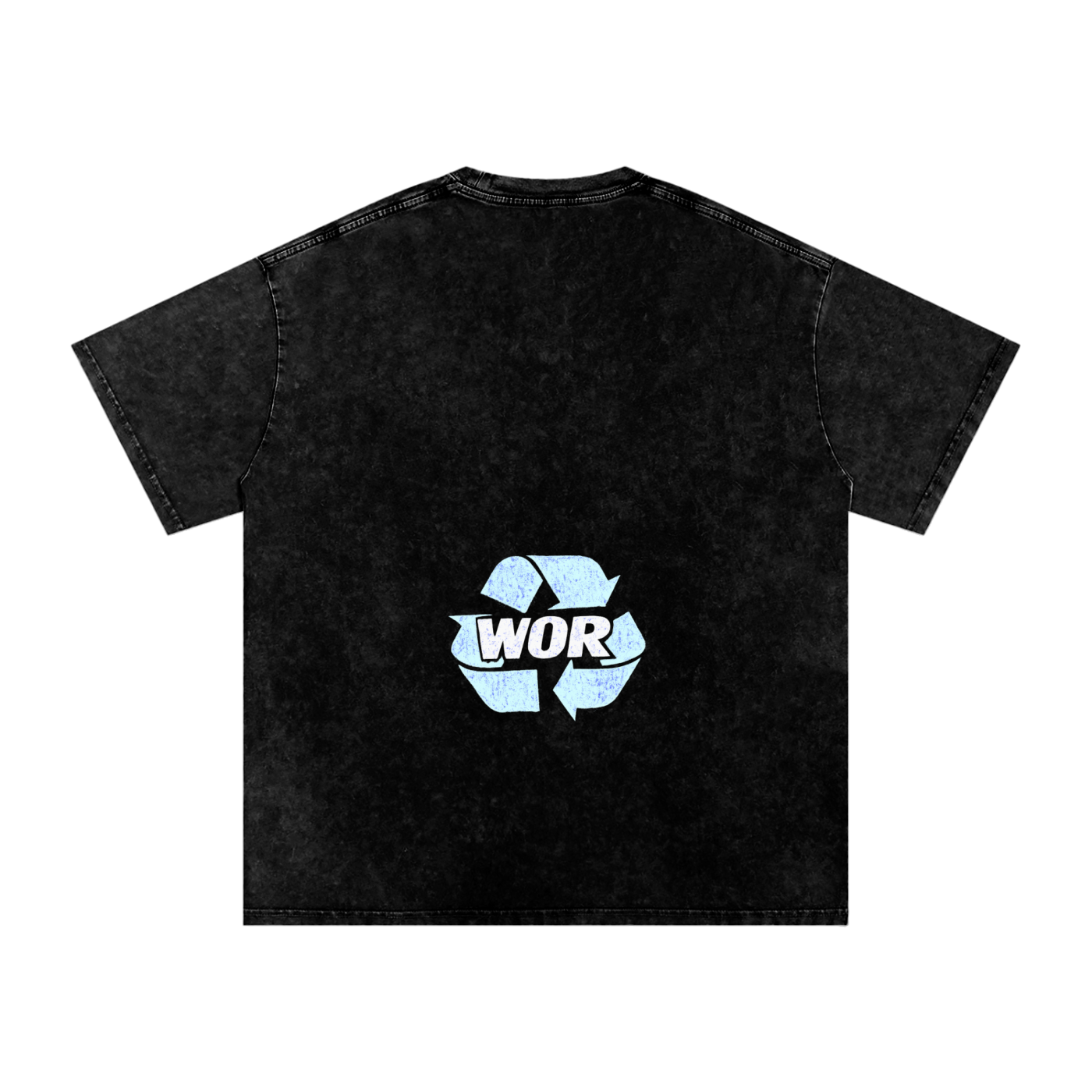 Snow Washed Oversized Cotton T-Shirt