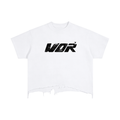 Vintage Wash Boxy Distressed Hem T-Shirt