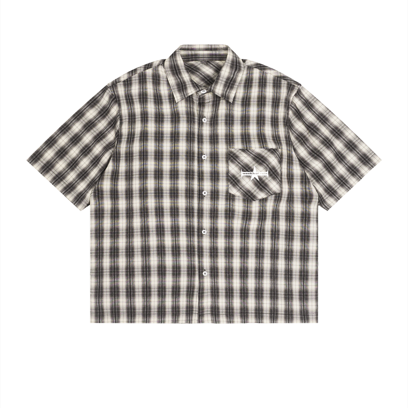 Unisex Boxy Plaid Short Sleeve Shirt
