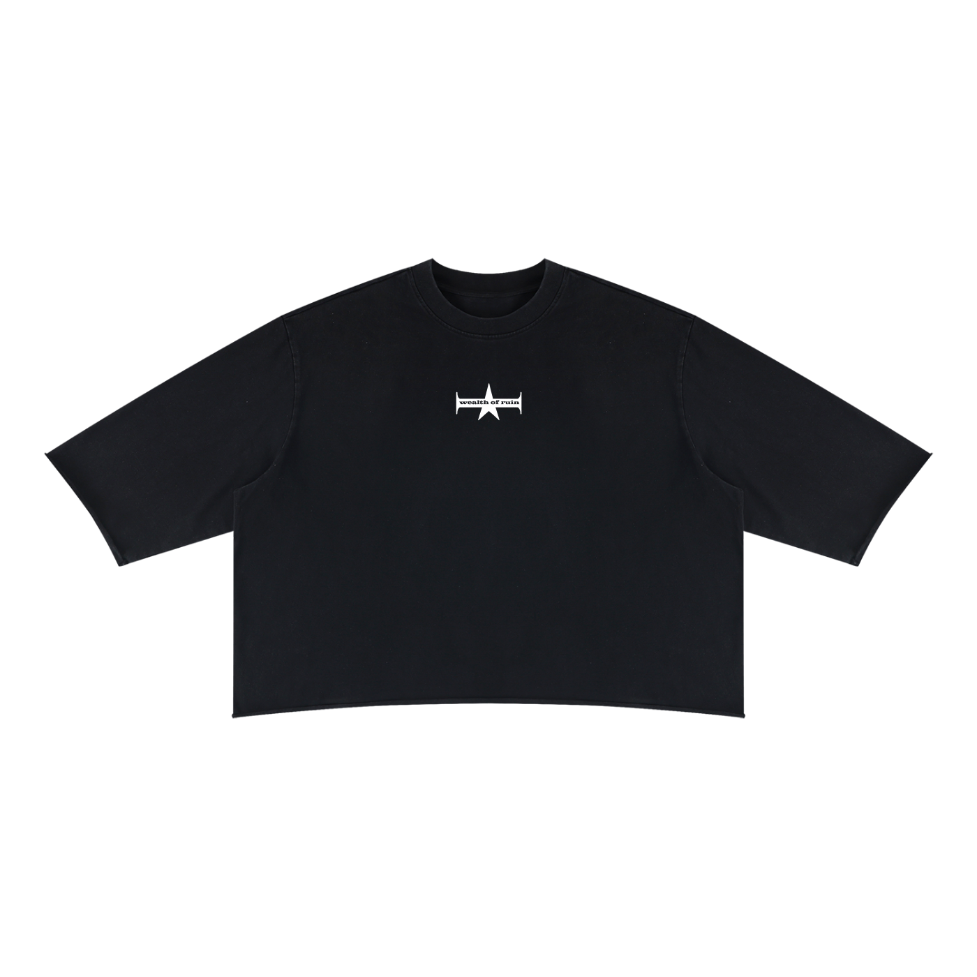 Unisex Mineral Wash Raw Hem Boxy T-Shirt