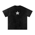 Snow Washed Oversized Cotton T-Shirt